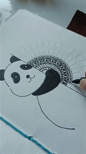 Easy mandala for beginners ❤️ #art #shortvideo #meditativemandalaart #mandala #drawing #mandalas