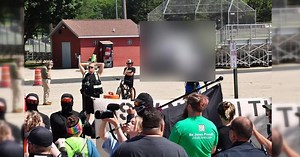 Neo-Nazi group protests Watertown Pride in the Park
