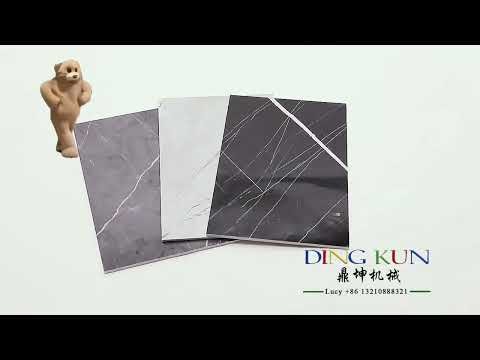 Uv marble sheet making machine , pvc marble sheet production
