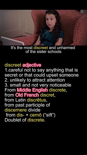 Word of the Day: “Discreet” 🤫 | #vocabulary #movie #educational #shorts