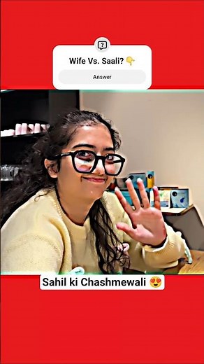 Saali ❌️ Chashmewali ✅️ Wait for Sahil ❤️ @souravjvlogs #trending