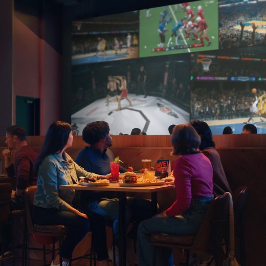 Private game suites or a 40 ft. screen and over 30 massive TV’s? Welcome to the new Dave & Buster’s watch experience | Dave & Buster's