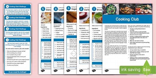 Cooking Club Guidance and Plans