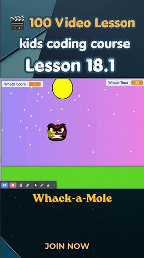 Scratch tutorial | 18.2 How to Create a Game in Scratch 3 | Whack-a-Mole Game Tutorial #scratch