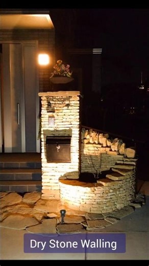 Dry Stone Walling #drystonewalling #門柱 #イギリス式石積 #cotswoldsstone #コッツウォルズストーン #造園 #外構工事 #石工 #Shorts