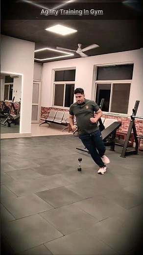 Gym Agility Training💪🏃🏻🔥How To Get Faster Improve To Your Speed. #youtubeshorts #hirafitness84
