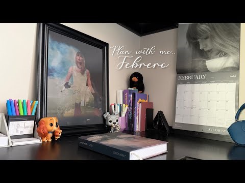 Plan with me📝: organizándome para Feb 2026🩵 en mi agenda siendo estudiante📚 + emprendedora👩🏻‍💻