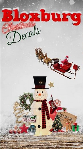 Bloxburg Christmas Decals with codes #bloxburgdecalcodes #bloxburgchristmas