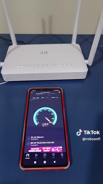 Teste de Velocidade com ZTE F6600P - WiFi 6 em Ação