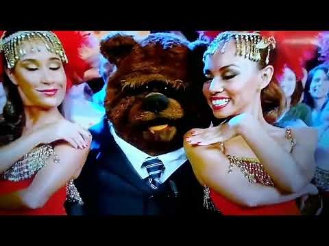 The Muppets (2011) and Muppets Most Wanted but only when Bobo the Bear is on screen