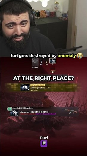 furi gets destroyed by anomaly 😭 #cs2