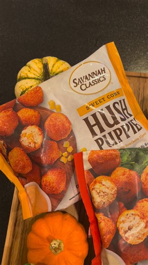 Our kind of appetizer spread. 😋🦃✨ Savannah Classics Hushpuppies are the perfect bite to kick off your holiday feast. Easy to make, impossible to resist, and sure to be gone before the turkey’s carved. 🙌 | Savannah Classics Hushpuppies