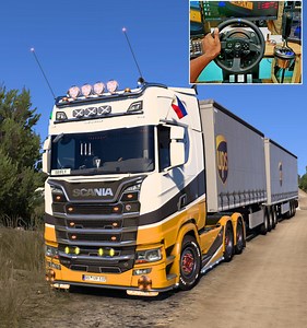 what is UPS doing inside Fedex warehouse? 😄 Scania s730, Double trailer. #EuroTruckSimulator2 PC Gameplay. | OBiFLY