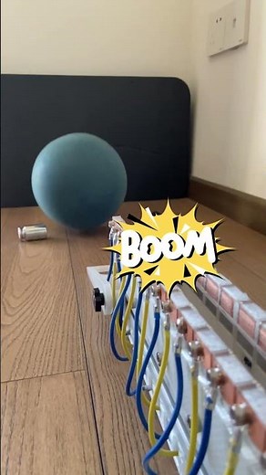 Electromagnetic catapult, electromagnetic coil launch~~ #homemade #electromagneticcatapult