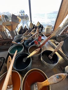 Painting with pigmented wax, printmaking with wax, in-person painting class, art retreats US Mexico — Elise Wagner