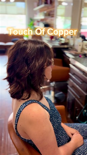 Touch of Copper🧡 #copper #hair #hairtok #tiktok #salon #care #clients #summerhair #sun #reading #coffee #worklife #love #joy #enjoylife