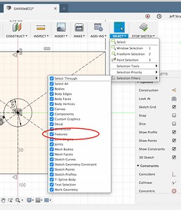 Depdendency Warning Dependent on Selection Method