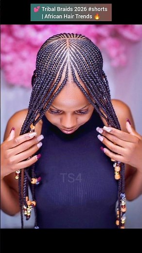 💕 Tribal Braids 2026 #shorts | African Hair Trends 🔥 #2026 #braids #hairstyles #cornrows