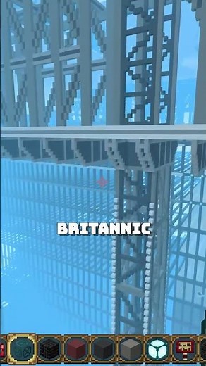 Tearing Down the Britannic at the Harland and Wolfe shipyards in Minecraft! #shorts