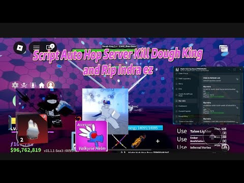 Script auto Dough King and Rip Indra in 6 minutes ez Using Script [Night Hub] | Blox Fruit tutorial