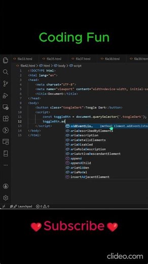 Dark Mode Toggle Using HTML CSS & JavaScript | Beginner Friendly