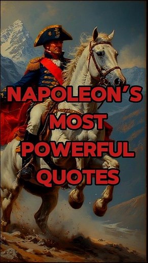 Napoleon’s Most Powerful Quotes #stoicism #mindsetiseverything #machiavelli#napoleon