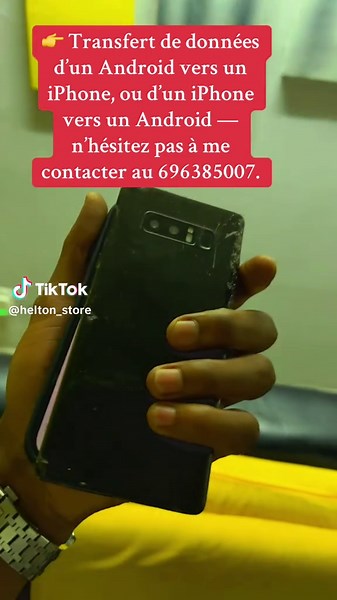 👉 Transfert de données d’un Android vers un iPhone, ou d’un iPhone vers un Android — n’hésitez pas à me contacter au 696385007.#helton_store🍏 #téléphone #iphone #dispo #apple #Android