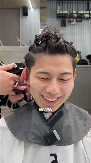 [Business perm with swept-back hair] #shorts #mensperm #spiralperm #fifth