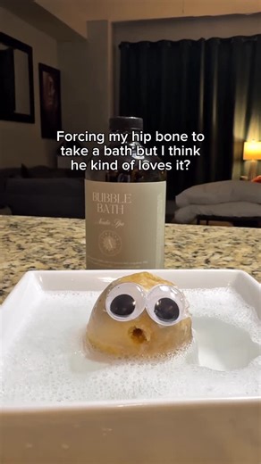 Dustin on Instagram: "So cute! 🥹 I think he’s starting to enjoy it.. 🥰 dancing around like a happy little hip bone and everything! #hipreplacement #hipbone #bones #reels #bonecollector"