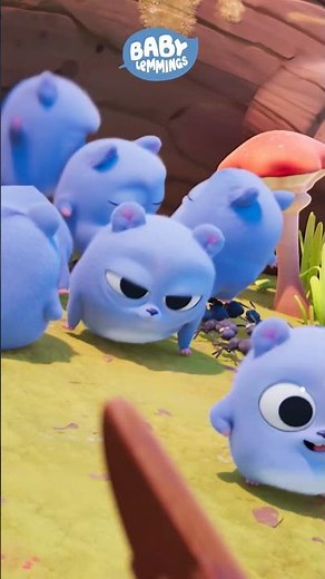Ant Lift! 🐜 Baby Lemmings vinden de beste bosglijbaan ooit! #BabyLemmings #Cartoonito #Shorts