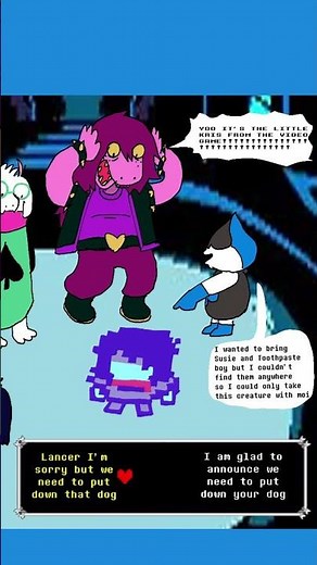 Lancer Brought Game Kris To Castle Town - Deltarune Comic Dub #deltarunememes #undertalememe