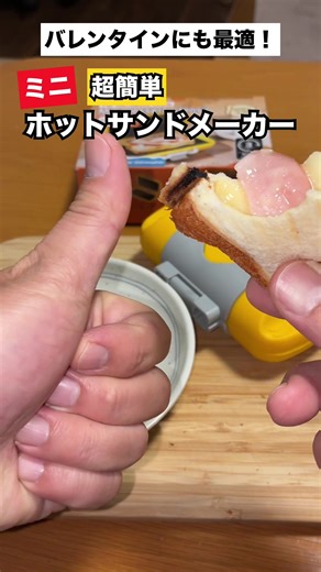【超簡単】ミニホットサンドメーカー レンジで3分チンするだけで超簡単にホットサンドが完成！ #超簡単 #ホットサンド 【TikTokでこの商品買えます】 フォロー❤️お願いします🥺