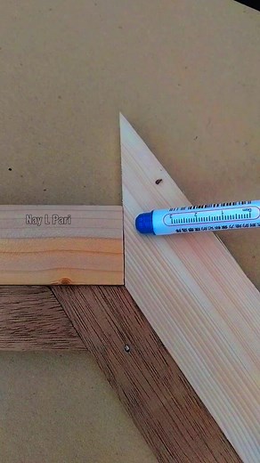 663K views · 4.7K reactions | Easy way to measure the angle position of wood to fit perfectly #Woodworking #Creative #Carpenter #Skill #Diy #Tips | Nay L Pari | Facebook