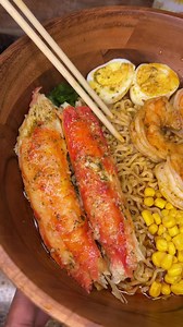 Seafood Boil Ramen Bowl. Recipe in the caption. | Daron The Chef