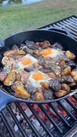 An epic breakfast 🍳🔥 | Over The Fire Cooking by Derek Wolf