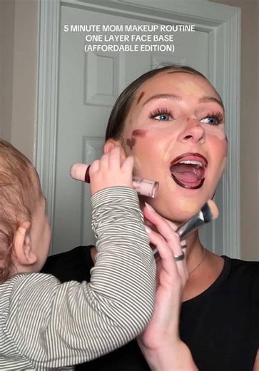 5 Minute Mom Makeup Routine: Affordable One Layer Base