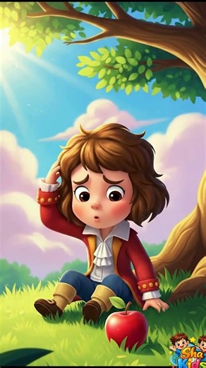 🍎 Newton & the Magic Apple | Fun Gravity Story for Kids | Sha Kids