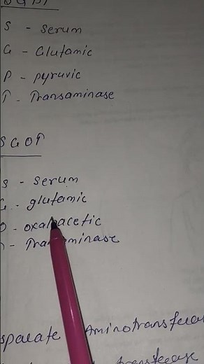 SGPT and SGOT full form #sgot #sgpt 👨‍⚕🏥