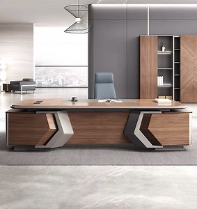 [Hot Item] Commercial Furniture Chair and Table Boss Office Desk Executive Computer Table Modern Office Desks CEO Director Manager