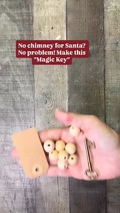 We've NEVER had a real chimney (only a fake one made from cardboard), so this Santa's Magic Key is essential for Santa to deliver presents! Would be cute on a kids gift as an embellishment, a DIY Christmas Ornament, or even on a tiered tray. What would you do with this Magic Key? 🗝️🎅🏽 #santasmagickey | Manda Panda Projects