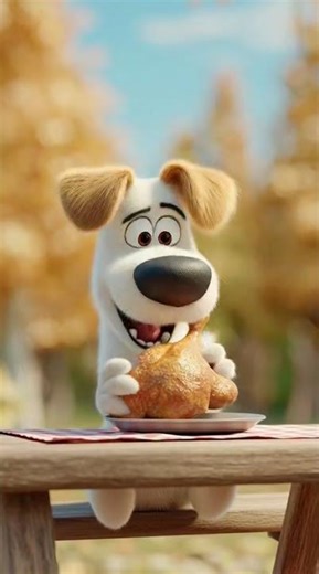 Hungry Dog Eats Food 😋 | Funny Animal Cartoon for Kids