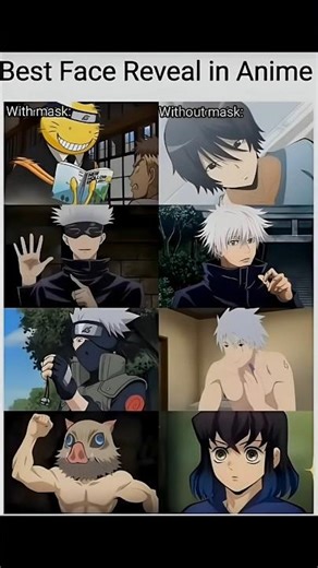 Iconic Anime Face Reveals.. ☺ #tiktokeffects