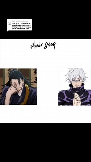 Gojo with Geto's Hair - Original Hair Color Revealed