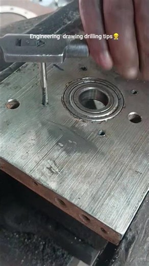 engineering drawing tips👷😳#video #machine #reels # drilling #short #mechanical tools 69