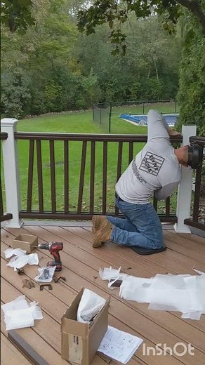 Installing Trex Transcend Railings and tone two deck