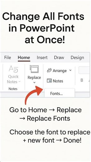 Quick Trick: Change All Fonts in PowerPoint at Once!