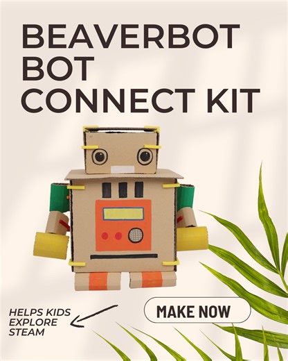 A robot… made of cardboard? 🤖 Yep—and its head and arms actually move 😄 We built this little guy using our Multi-Angle Snap-Connect Kit, so twisting, turning, and posing is all part of the fun. Cut it with BeaverBot, snap it together, and let your robot come to life ✂️✨ Who says cardboard can’t move? #BeaverBot #giftideas #crafts #crafting #crafty #toddlermom #STEAM #cardboard #diyhome #CreativeKid #diy #cardboardcrafts #cardboardart #craftykids #learnandplay #HandsOnLearning #kidsactivities #