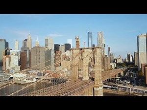 Aerial Views of Brooklyn Bridge