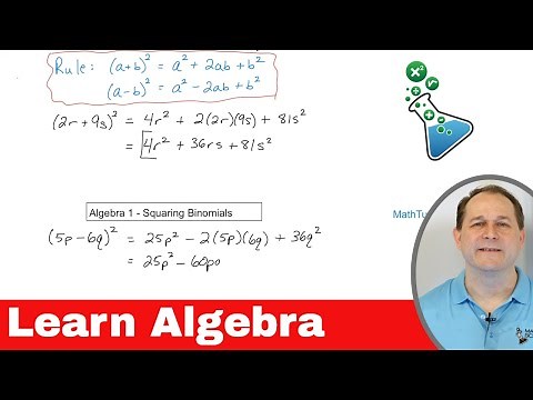 Learn Algebra: Square Binomials (FOIL) & Simplify Terms