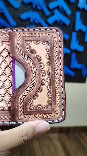 coldre carteira Making leather stamp carving leather
